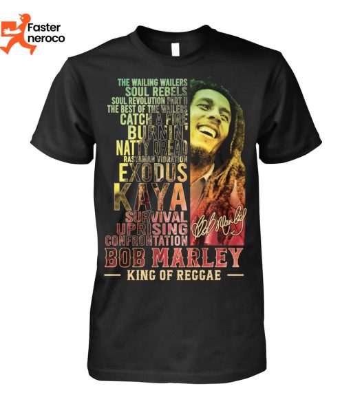 Bob Marley King Of Reggae Signature T-Shirt