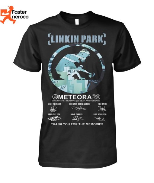 Linkin Park Meteora 20 Years Anniversary Signature Thank You For The Memories T-Shirt