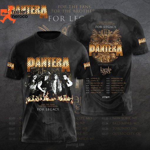 Pantera For The Fans For The Brothers For Legacy Design 3D T-Shirt