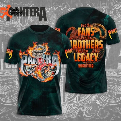 Pantera For The Fans For The Brothers For Legacy Wourld Tour 3D T-Shirt