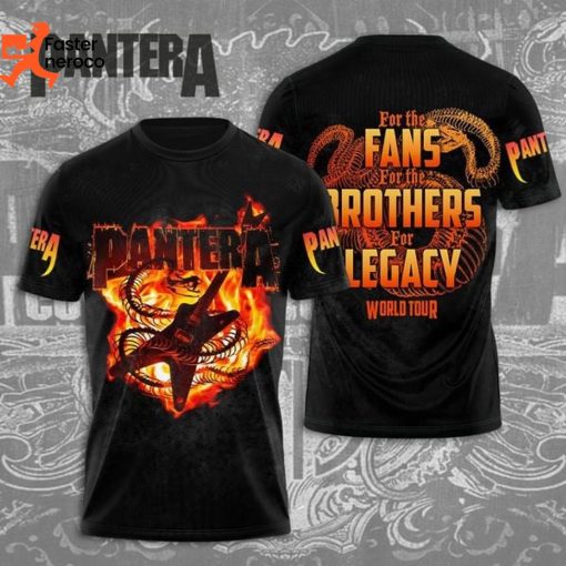Pantera For The Fans For The Brothers For Legacy Wourld Tour Design 3D T-Shirt