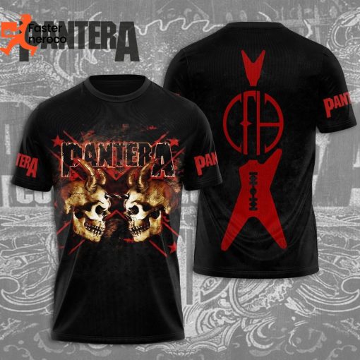 Pantera Logo Rock Music Design 3D T-Shirt