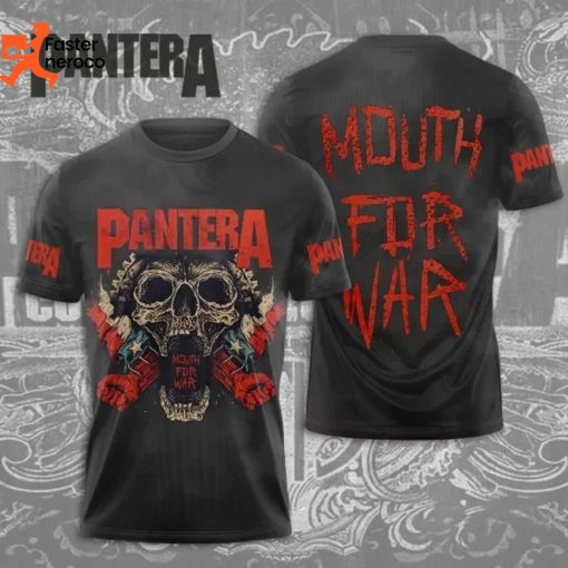 Pantera Mouth For War Design 3D T-Shirt
