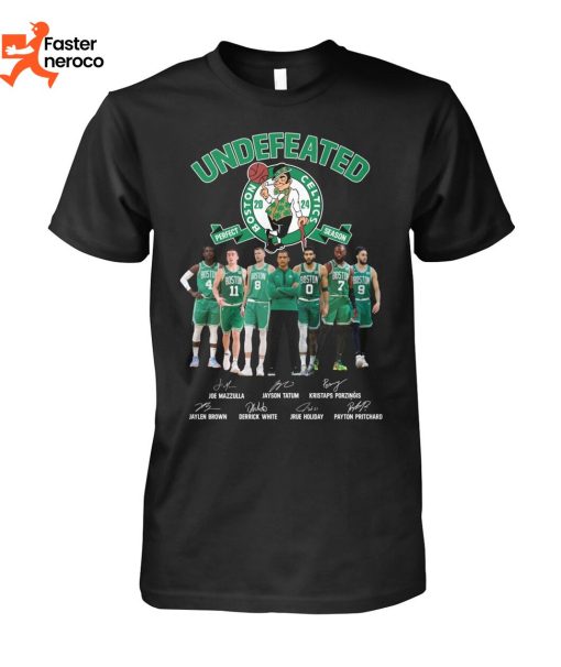 Undefeated Boston Celtics Perfect Season Signature T-Shirt