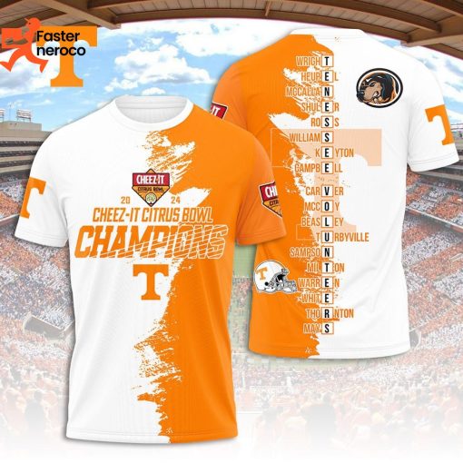 2024 Cheez-It Citrus Bowl Tennessee Volunteers 3D T-Shirt