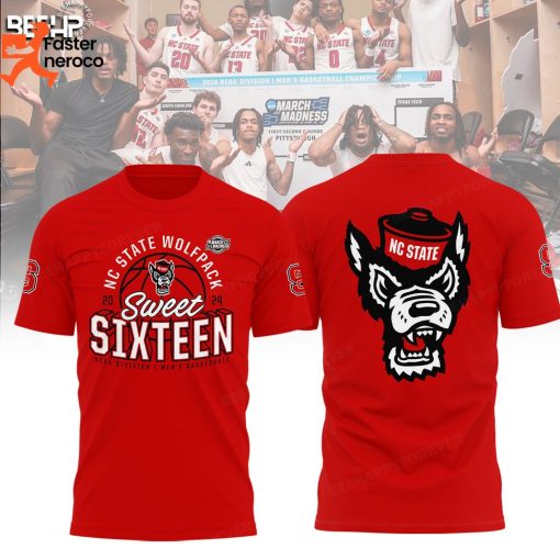 2024 NC State Wolfpack March Madness Sweet Sixteen 3D T-Shirt