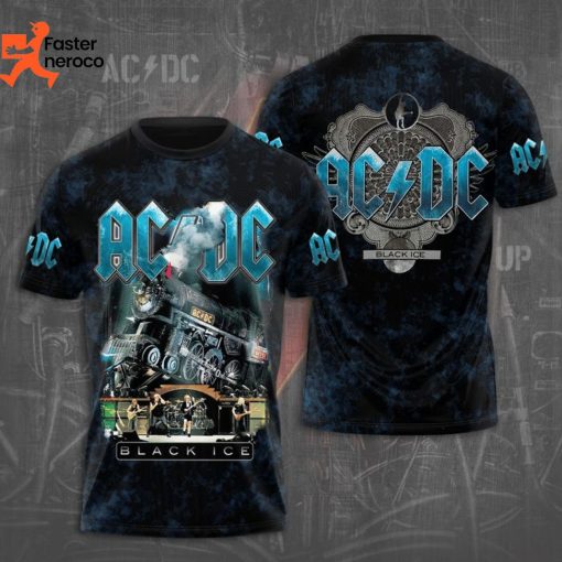 AC DC Black Ice Design 3D T-Shirt