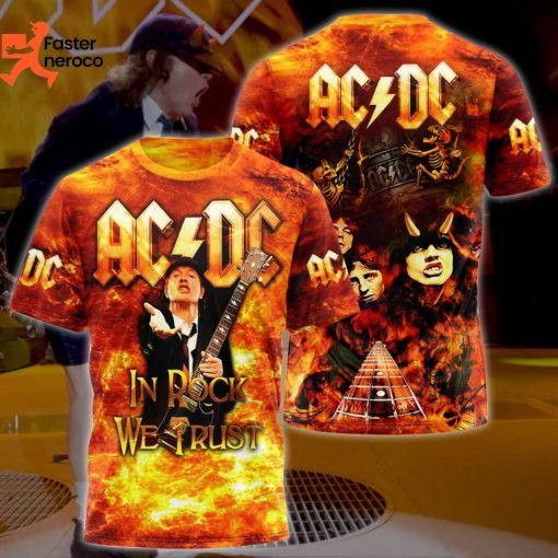 AC DC In Rock We Trust 3D T-Shirt