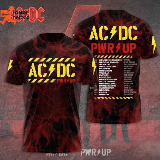 AC DC PWR UP Tour 2024 3D T-Shirt