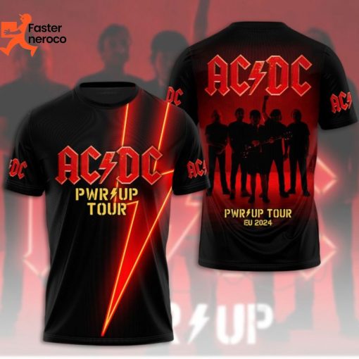 AC DC Pwr Up Tour AC DC EU Tour 2024 3D T-Shirt