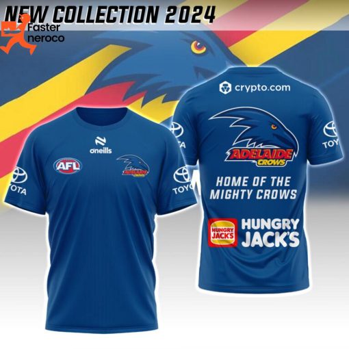 AFL Adelaide Crows Home Of The Mighty Crows Hungry Jack 3D T-Shirt