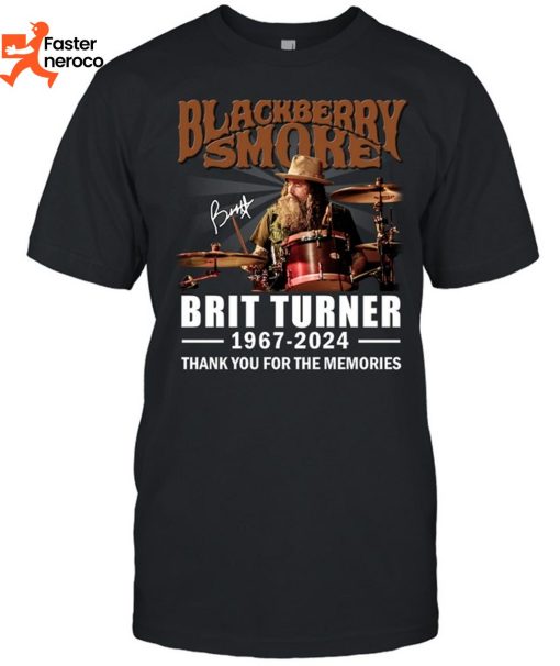 Black Berry Smore Signature Brit Turner 1967-2024 Thank You For The Memories T-Shirt