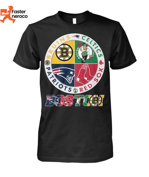 Boston Bruins Celtics Patriots & Red Sox T-Shirt