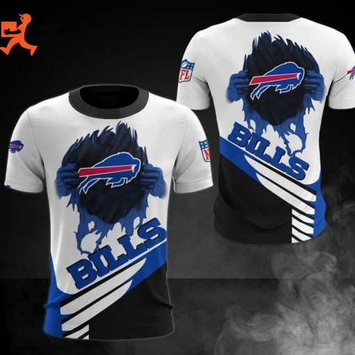Buffalo Bills Logo Design 3D T-Shirt