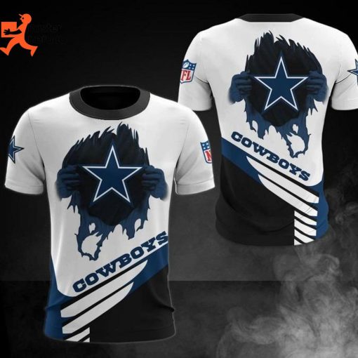Dallas Cowboys Logo Design 3D T-Shirt