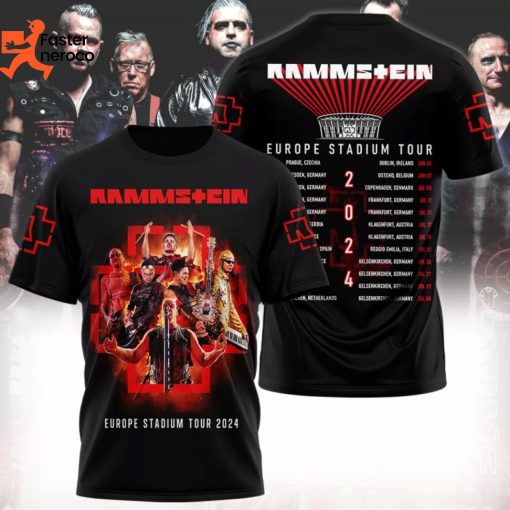 Europe Stadium Tour 2024 Rammstein 3D T-Shirt