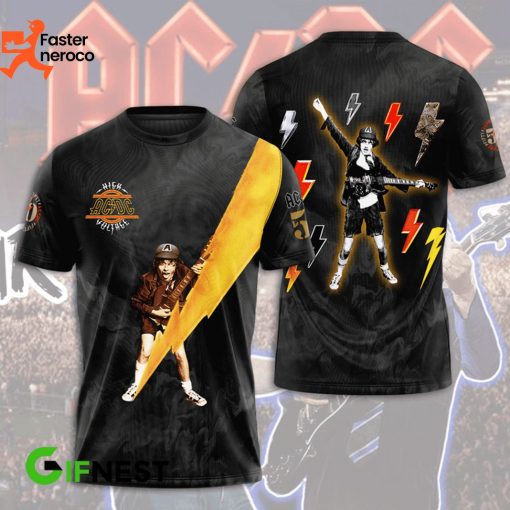 High Voltage Song AC DC Design 3D T-Shirt