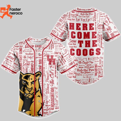 Houston Cougars Here Come The Coogs Baseball Jersey