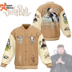 Jelly Roll Somebody Save Me Baseball Jacket