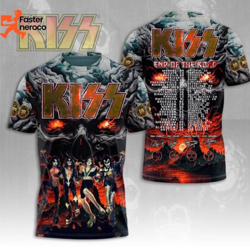 KiSS End Of The Road Signature 3D T-Shirt