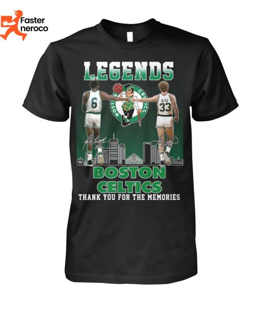 Legends Boston Celtics 6 38 Thank You For The Memories T-Shirt