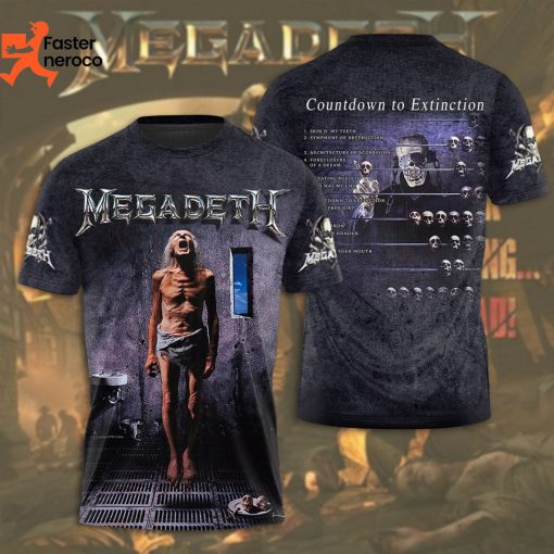 Megadeth Countdown To Extinction 3D T-Shirt