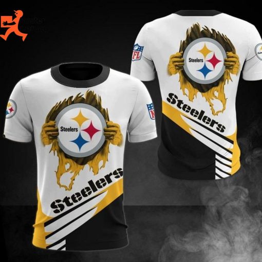 Pittsburgh Steelers Logo Design 3D T-Shirt