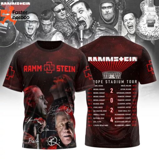 Rammstein Europe Stadium Tour 2024 3D T-Shirt