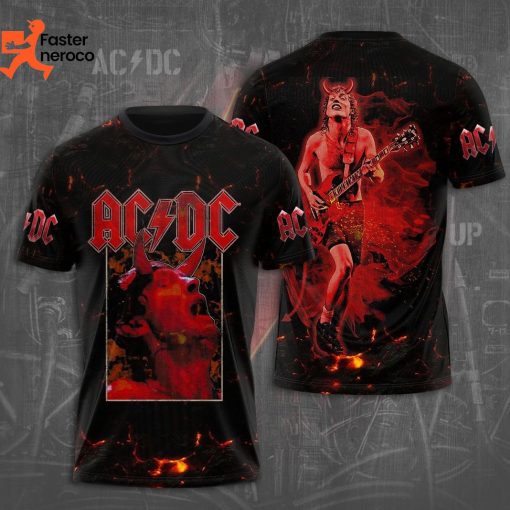 Rock Band AC DC Design 3D T-Shirt