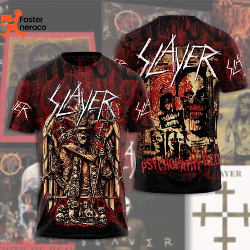 Slayer Psychopathy Red Design 3D T-Shirt