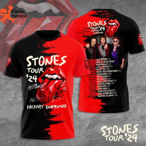 Stones Tour 24 Signature Hackney Diamonds 3D T-Shirt