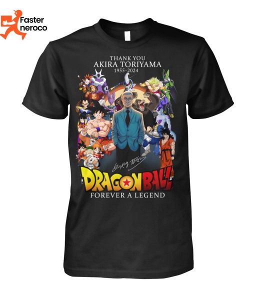 Thank You Akira Toriyama 1955-2024 Signature Dragonball Forever A Legend T-Shirt