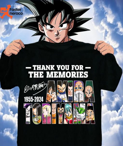 Thank You For The Memories Signature 1955-2024 Toriyama Akira T-Shirt