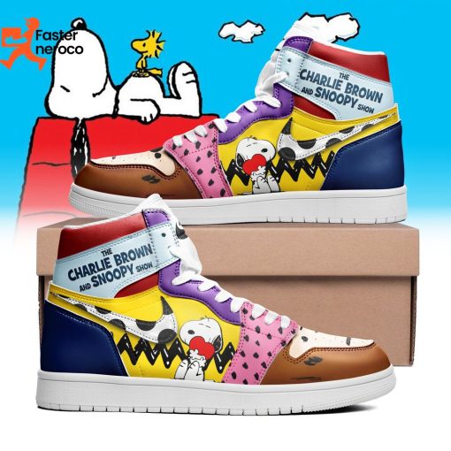 The Charlie Brown And Snoopy Show Air Jordan 1 High Top