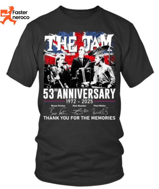 The Jam 53rd Anniversary 1972-2025 Signature Thank You For The Memories T-Shirt