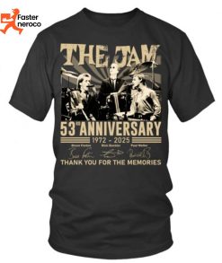 The Jam 53rd Anniversary 1972-2025 Thank You For The Memories Signature T-Shirt