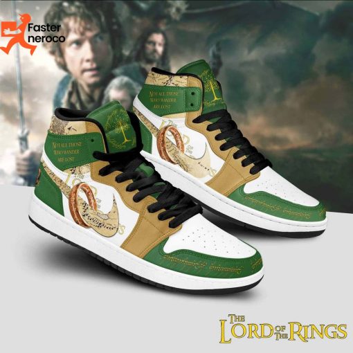 The Lord Of The Ring Not All Those Who Wander Are Lost Air Jordan 1 High Top