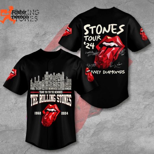 The Rolling Stones Tour 2024 Baseball Jersey