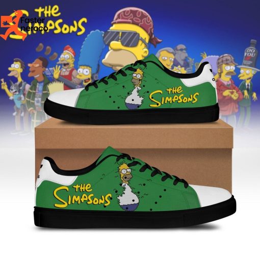 The Simpsons Design Green Stan Smith Shoes