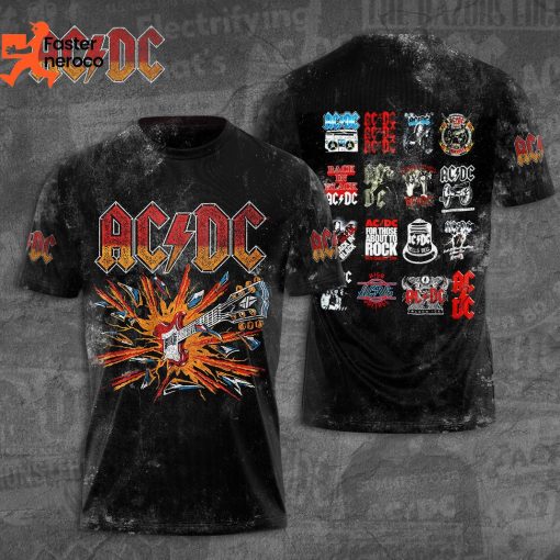 AC DC Black In Black Design 3D T-Shirt