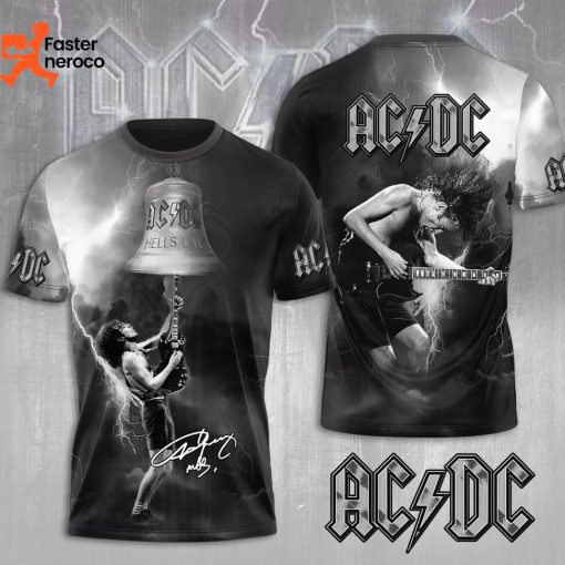 AC DC Hell Bell Design 3D T-Shirt