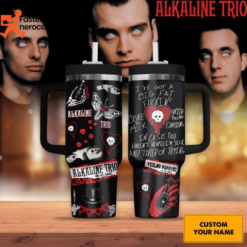 Alkaline Trio One Last Dance Tumbler With Handle And Straw