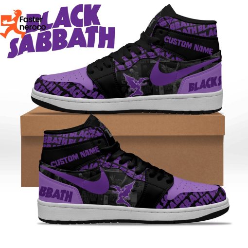 Black Sabbath Rock Band Custom Name Air Jordan 1 High Top