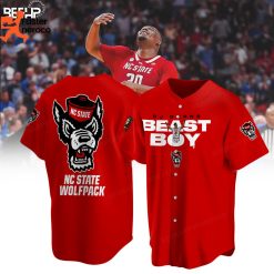 DJ Burns NC State Wolfpack 2024 NCAA Mens Basketball Tournament March Madness Final Four Baseball Jersey