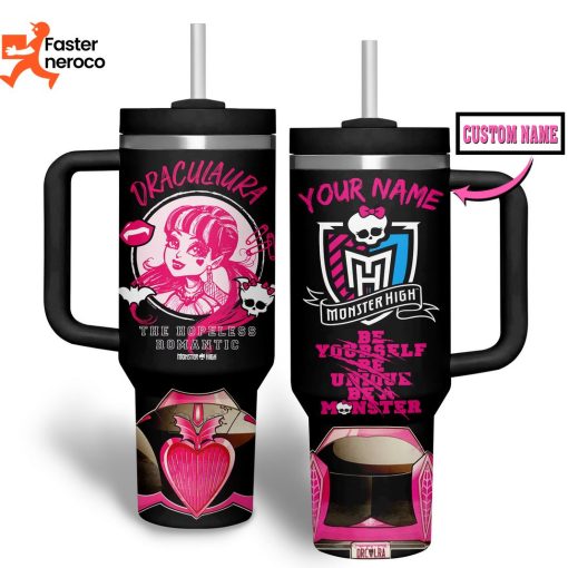 Draculaura The Hopeless Romantic Monster High Tumbler With Handle And Straw