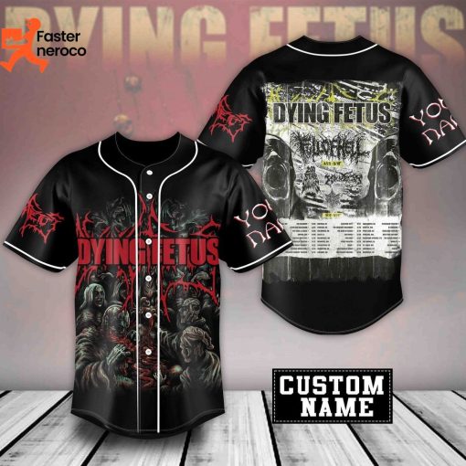Dying Fetus Band Custom Baseball Jersey