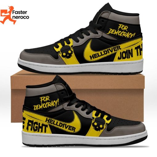 For Democracy Helldivers Join The Fight Air Jordan 1 High Top