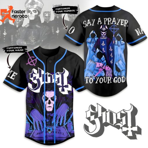 Ghost Say A Prayer To Your God Baseball Jersey