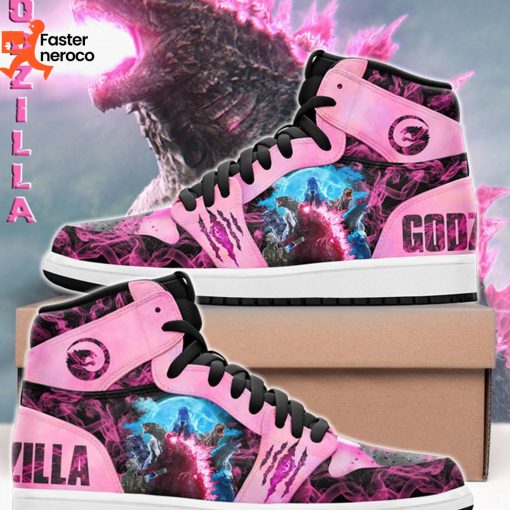 Godzilla Special Design Pink Air Jordan 1 High Top
