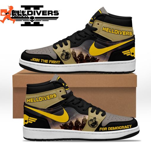 Helldivers Join The Fight For Democracy Air Jordan 1 High Top
